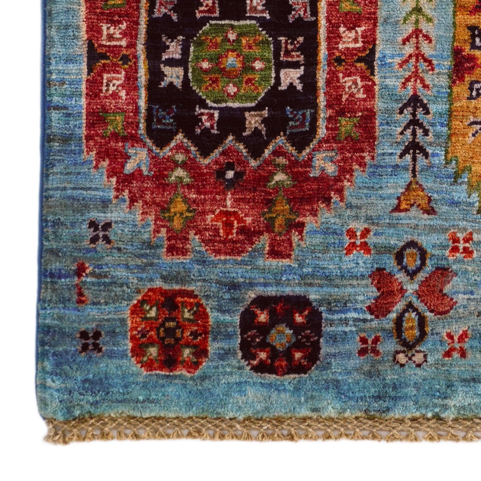2' 1 x 3' Hand Knotted Ariana Ziegler Rug
