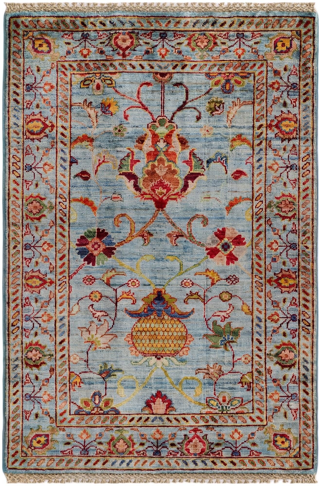 2' 9 x 4' Hand Knotted Ariana Ziegler Rug