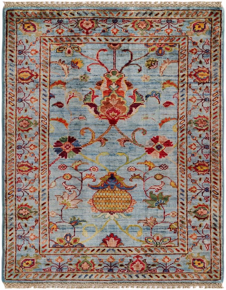 Detail image of 2' 9 x 4' Hand Knotted Ariana Ziegler Rug
