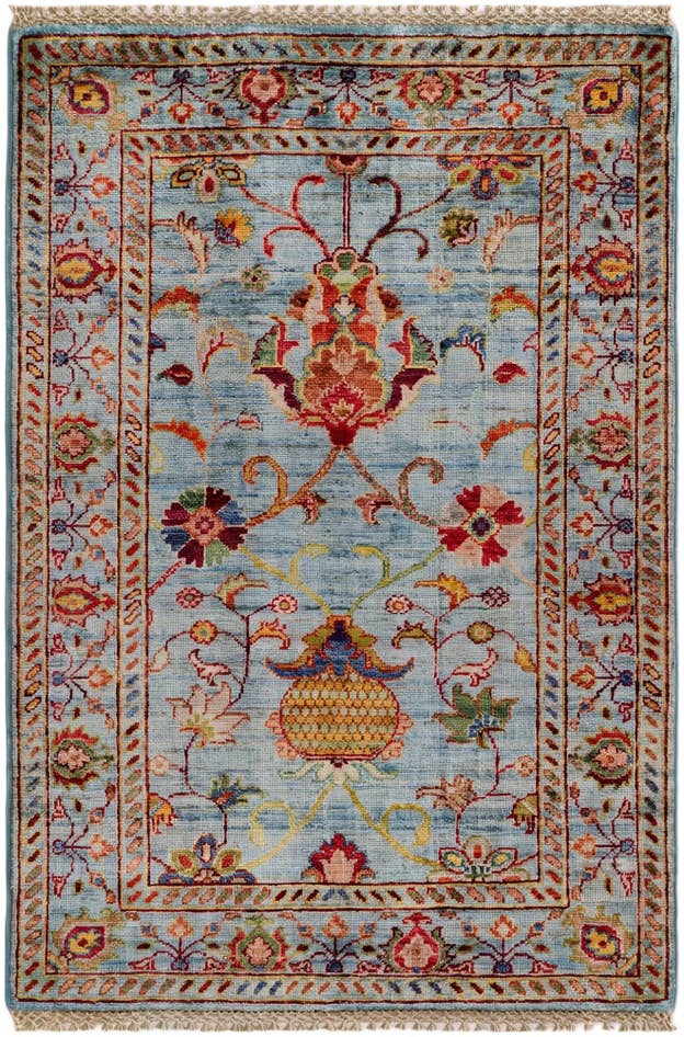 Detail image of 2' 9 x 4' Hand Knotted Ariana Ziegler Rug