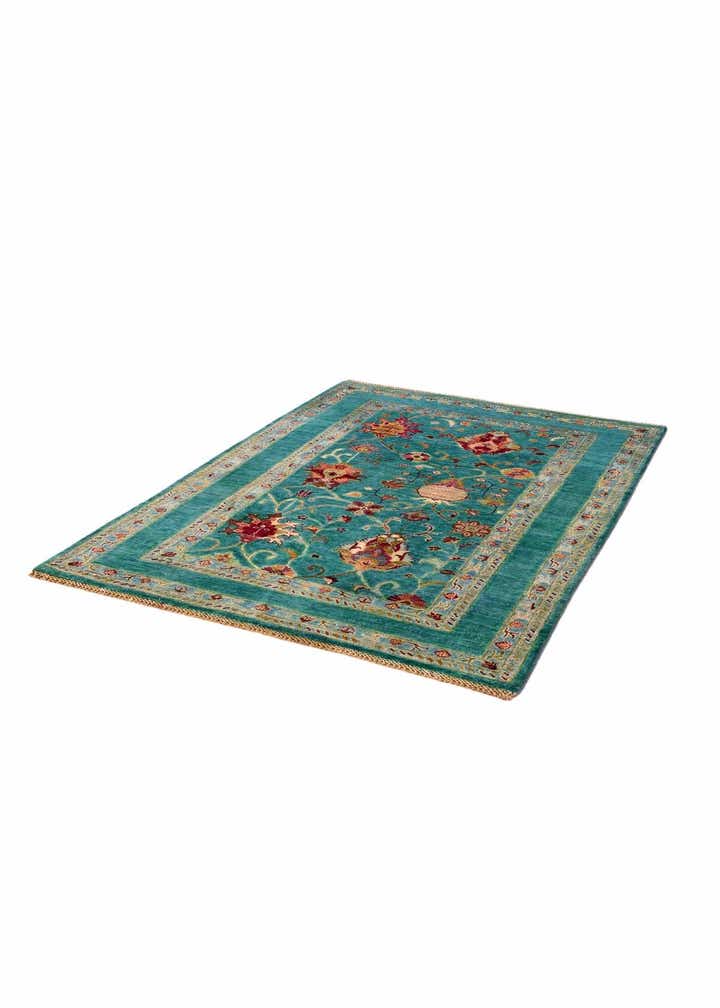 4' 4 x 6' Hand Knotted Ariana Ziegler Rug