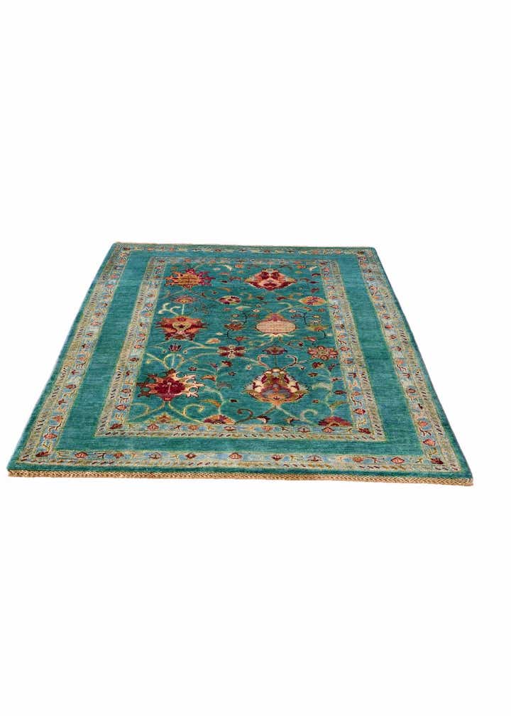 4' 4 x 6' Hand Knotted Ariana Ziegler Rug