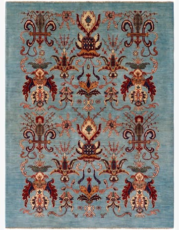 5' 1 x 6' 8 Hand Knotted Ariana Ziegler Rug