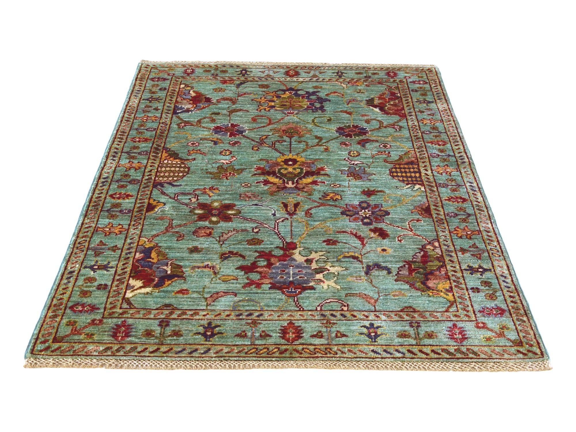 3' 4 x 5' Hand Knotted Ariana Ziegler Rug