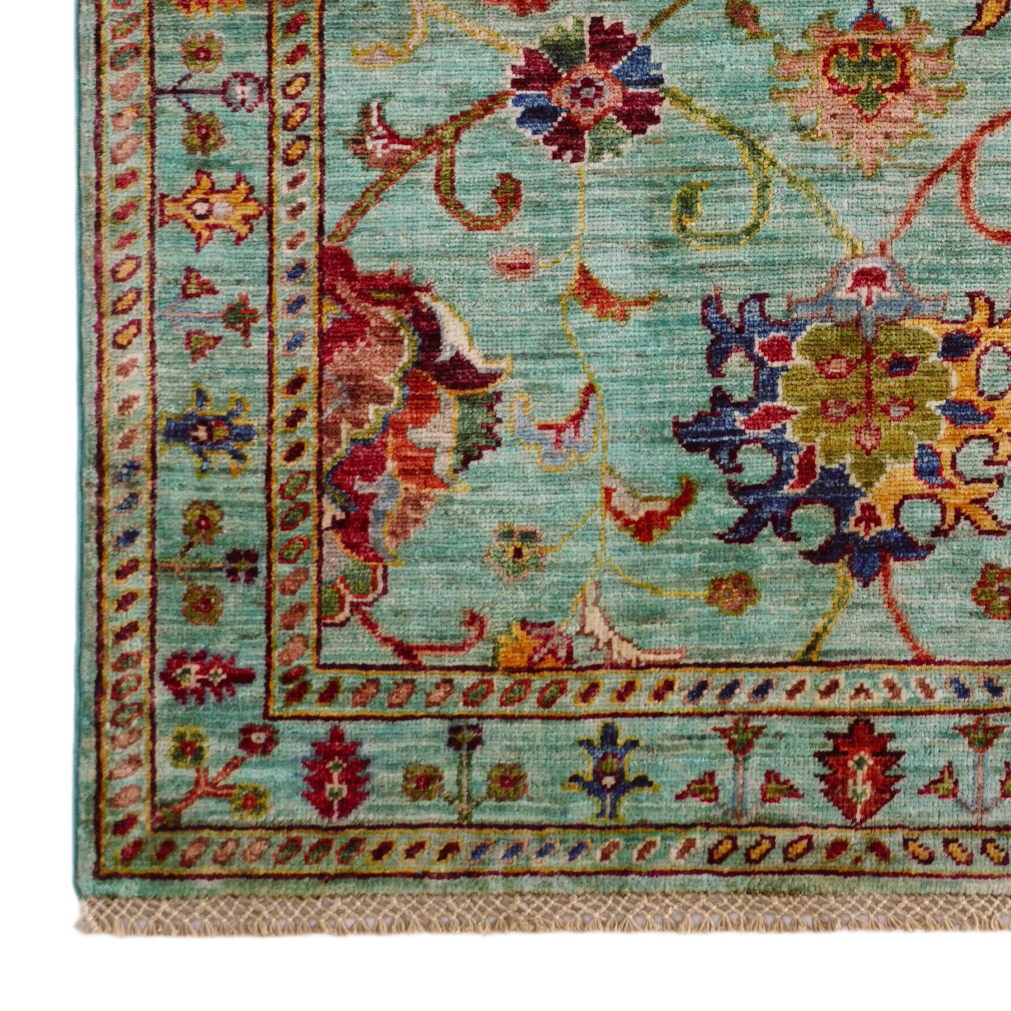 3' 4 x 5' Hand Knotted Ariana Ziegler Rug
