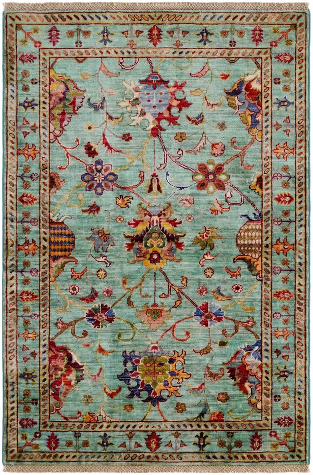 Detail image of 3' 4 x 5' Hand Knotted Ariana Ziegler Rug