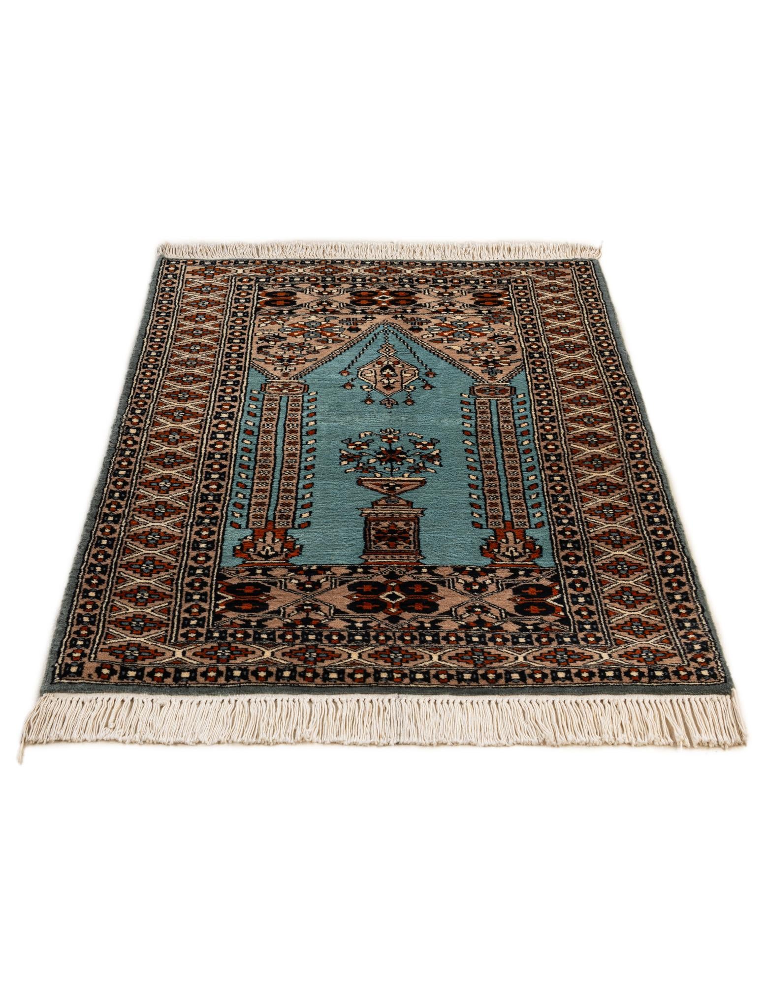 2' 8 x 4' 3 Hand Knotted Bokhara Oriental Wool Rug