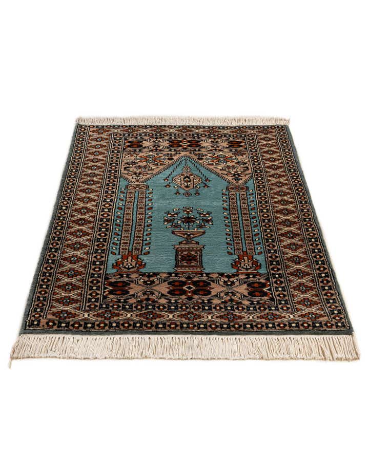2' 8 x 4' 3 Hand Knotted Bokhara Oriental Wool Rug