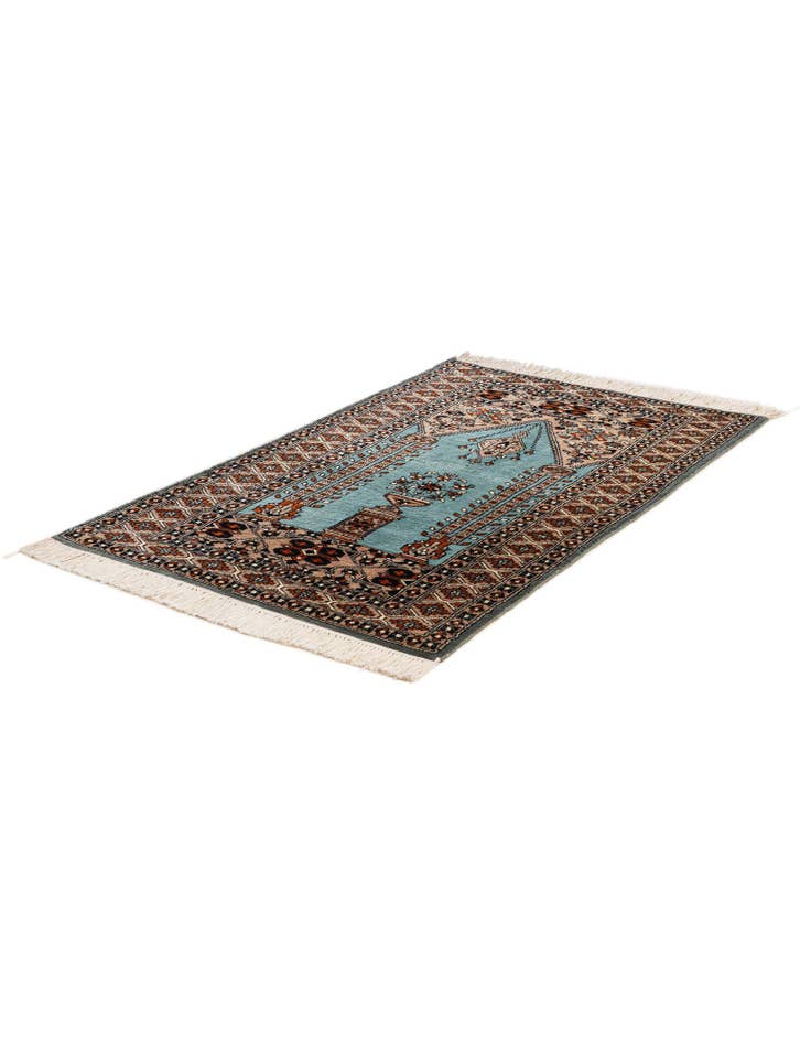 Detail image of 2' 8 x 4' 3 Hand Knotted Bokhara Oriental Wool Rug