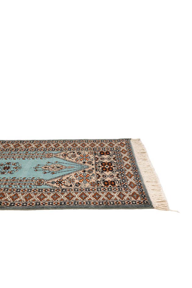 Detail image of 2' 8 x 4' 3 Hand Knotted Bokhara Oriental Wool Rug