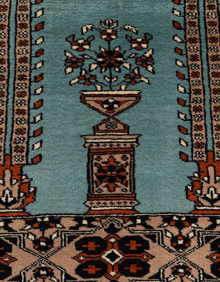 Detail image of 2' 8 x 4' 3  Hand Knotted Bokhara Oriental Wool Rug