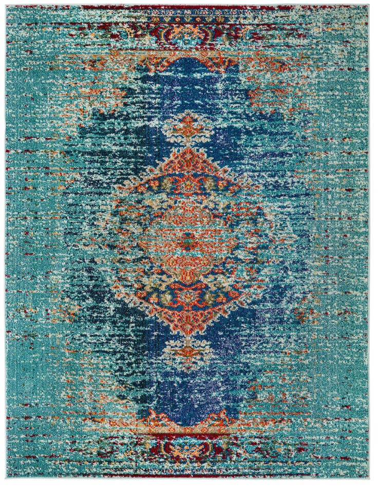 Detail image of 5' x 8' Washable Carnevale Rug