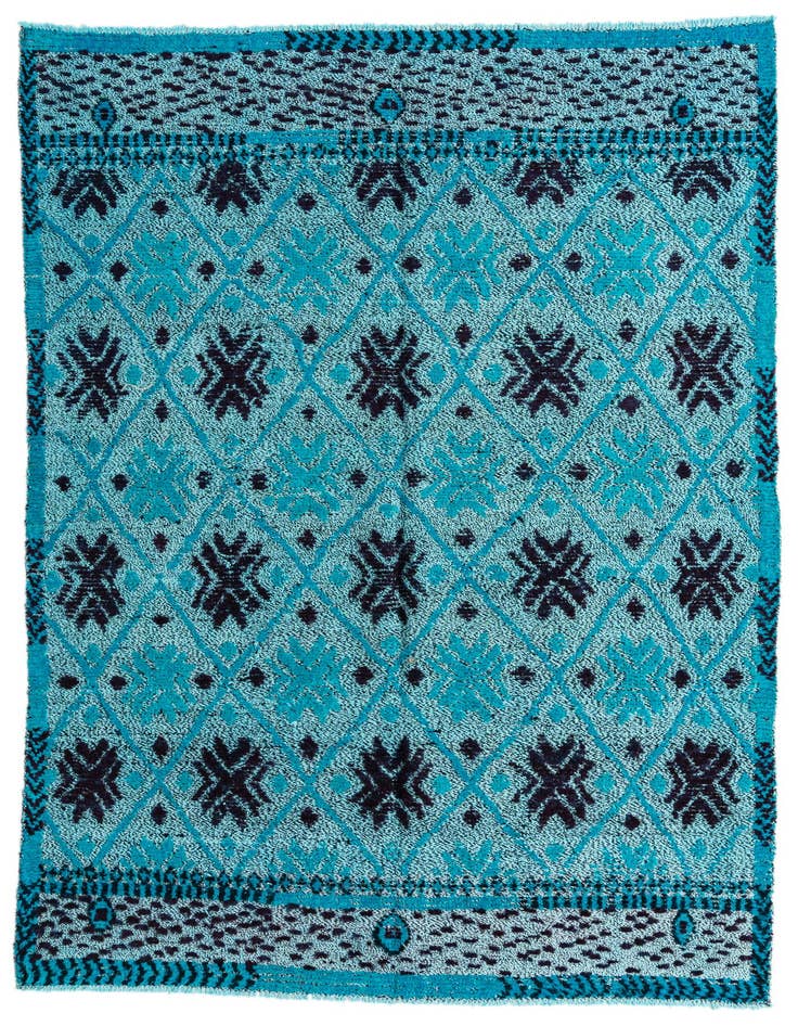 Detail image of 5' 6 x 8' Hand Knotted Darya Wool Rug