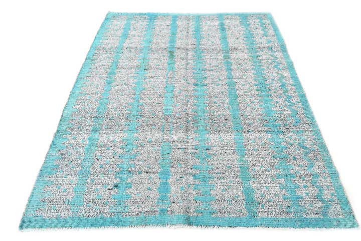 5' 2 x 7' 10 Hand Knotted Darya Wool Rug