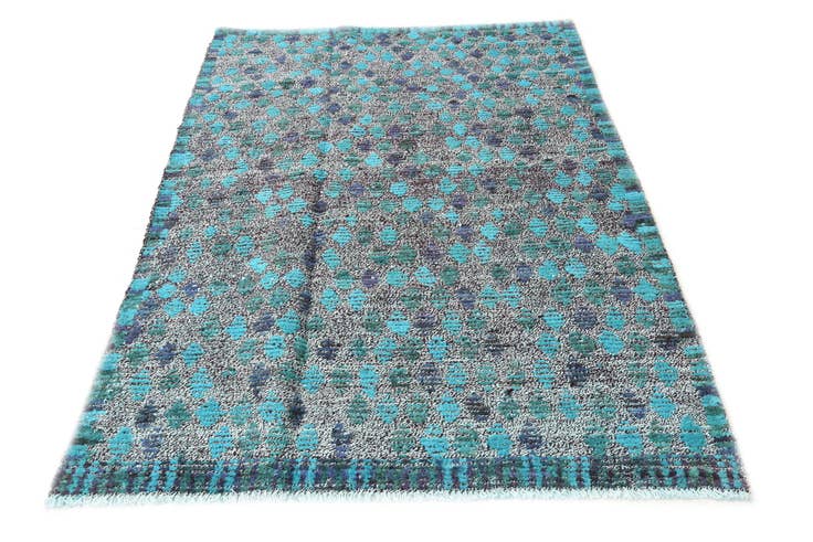 Detail image of 4' 2 x 5' 11 Hand Knotted Darya Wool Rug