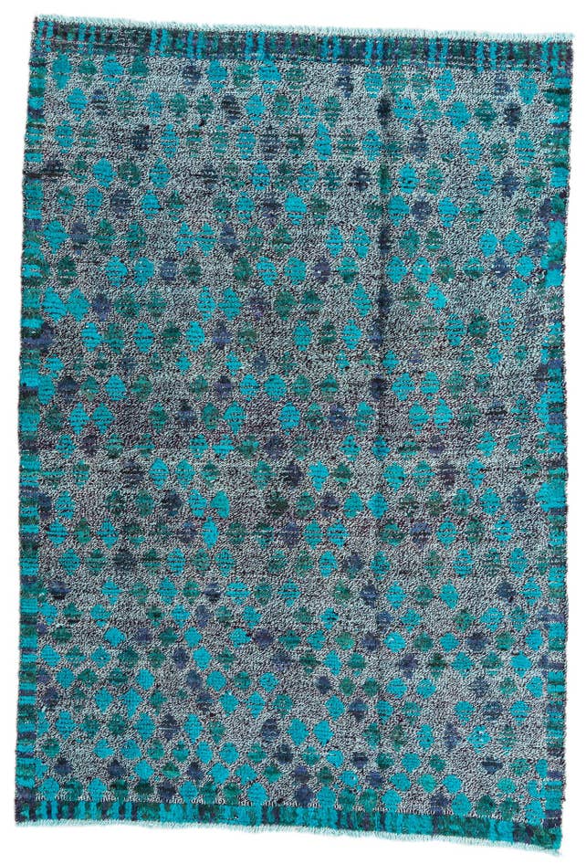 Detail image of 4' 2 x 5' 11 Hand Knotted Darya Wool Rug