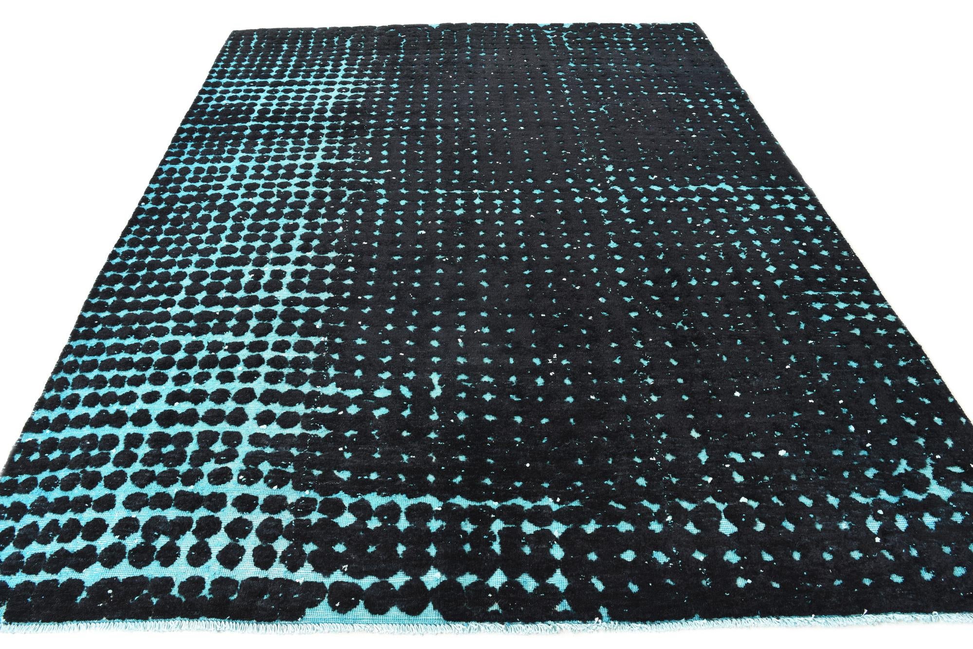 7' 9 x 9' 9 Hand Knotted Darya Wool Rug