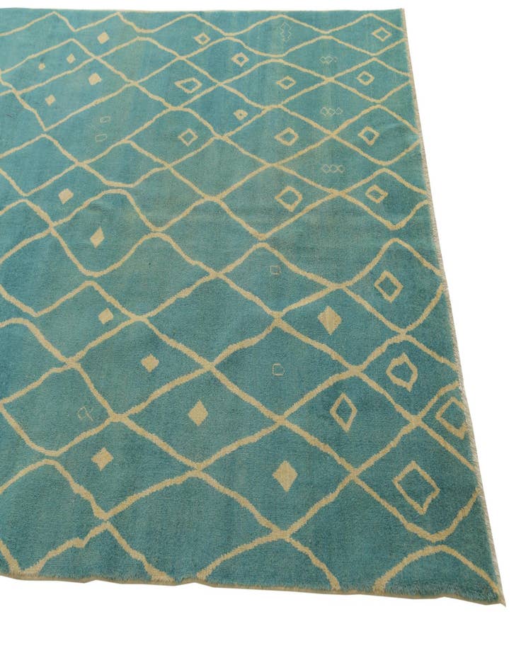 Detail image of 5' 8 x 8'  Hand Knotted Darya Wool Rug