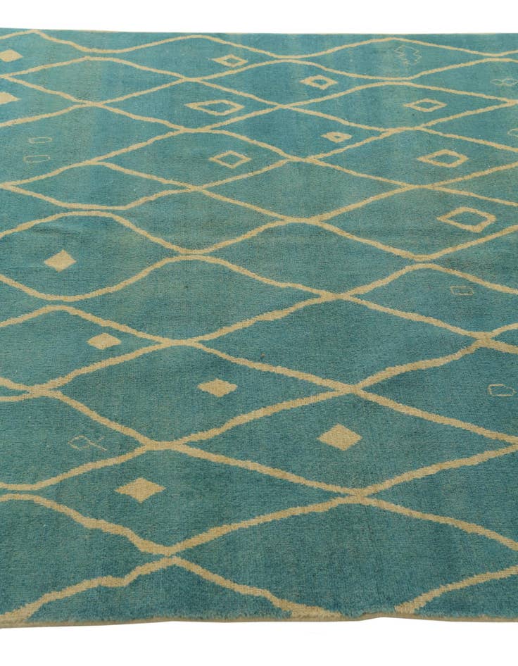 Detail image of 5' 8 x 8'  Hand Knotted Darya Wool Rug