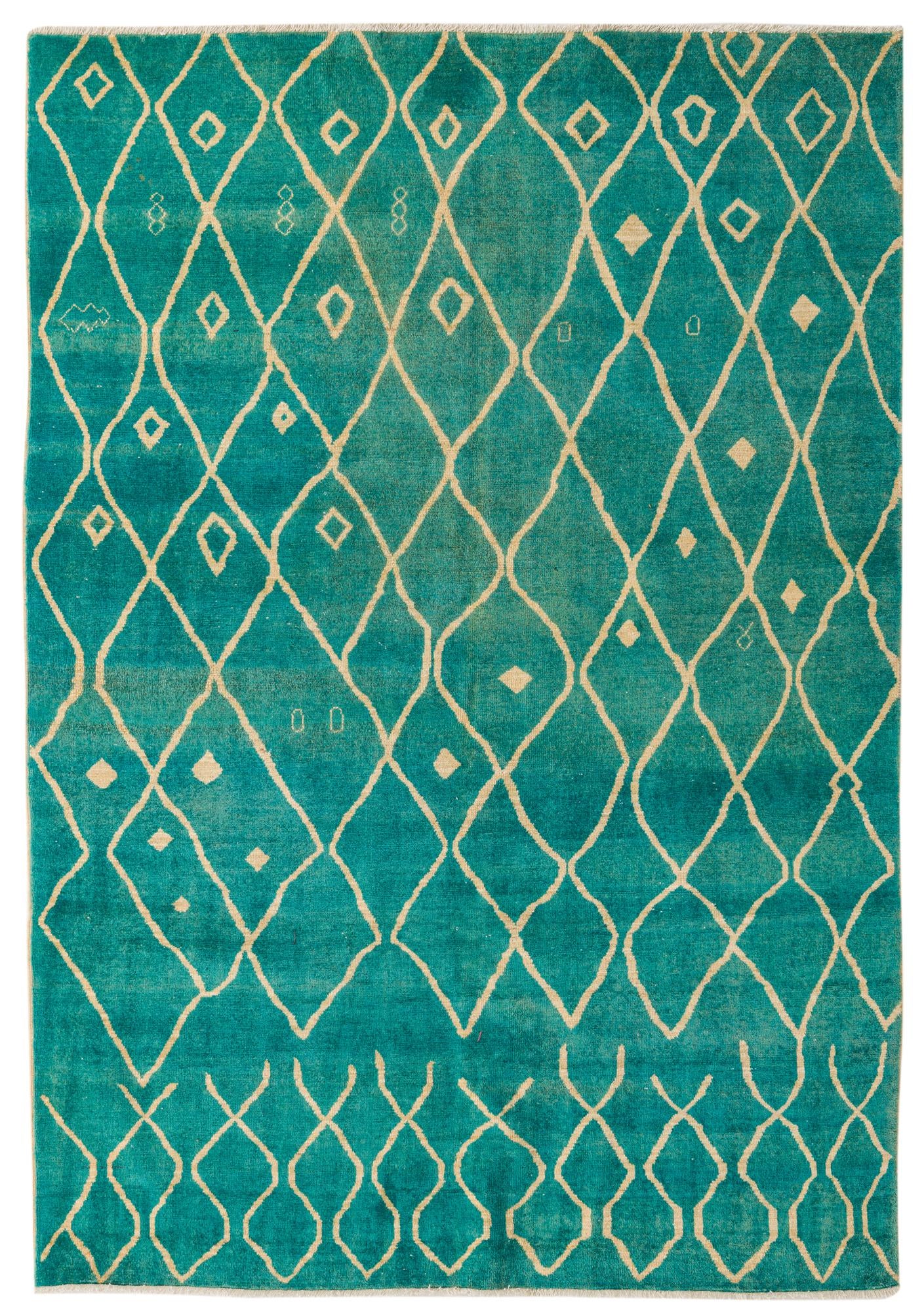 5' 8 x 8' Hand Knotted Darya Wool Rug