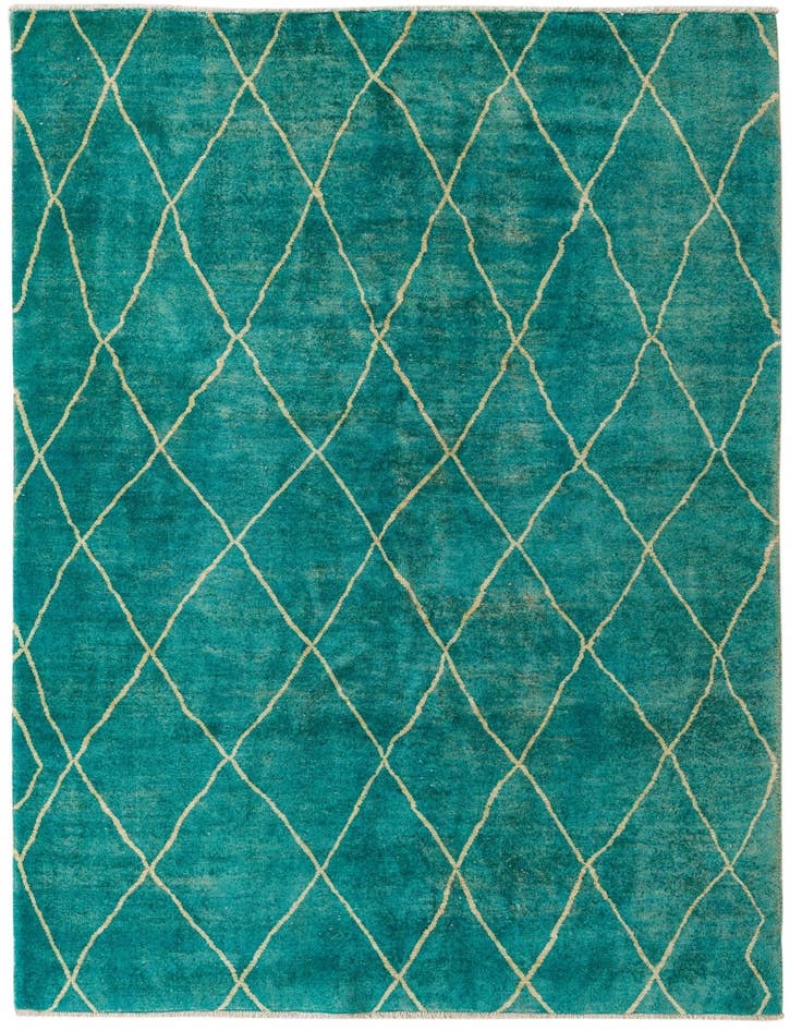 Detail image of 5' 8 x 8' Hand Knotted Darya Wool Rug