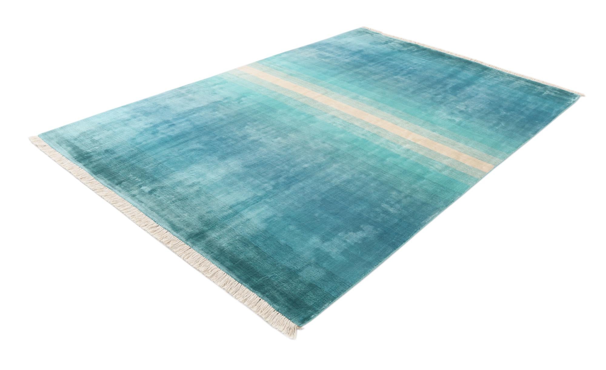 6' 7 x 9' 9 Hand Knotted Darya Wool Rug