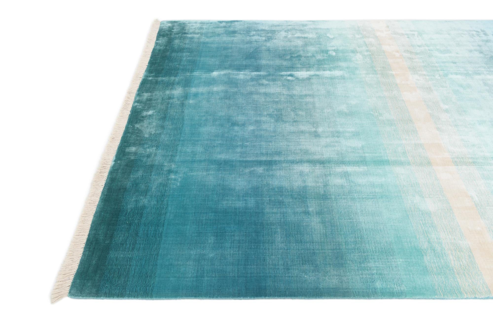 6' 7 x 9' 9 Hand Knotted Darya Wool Rug