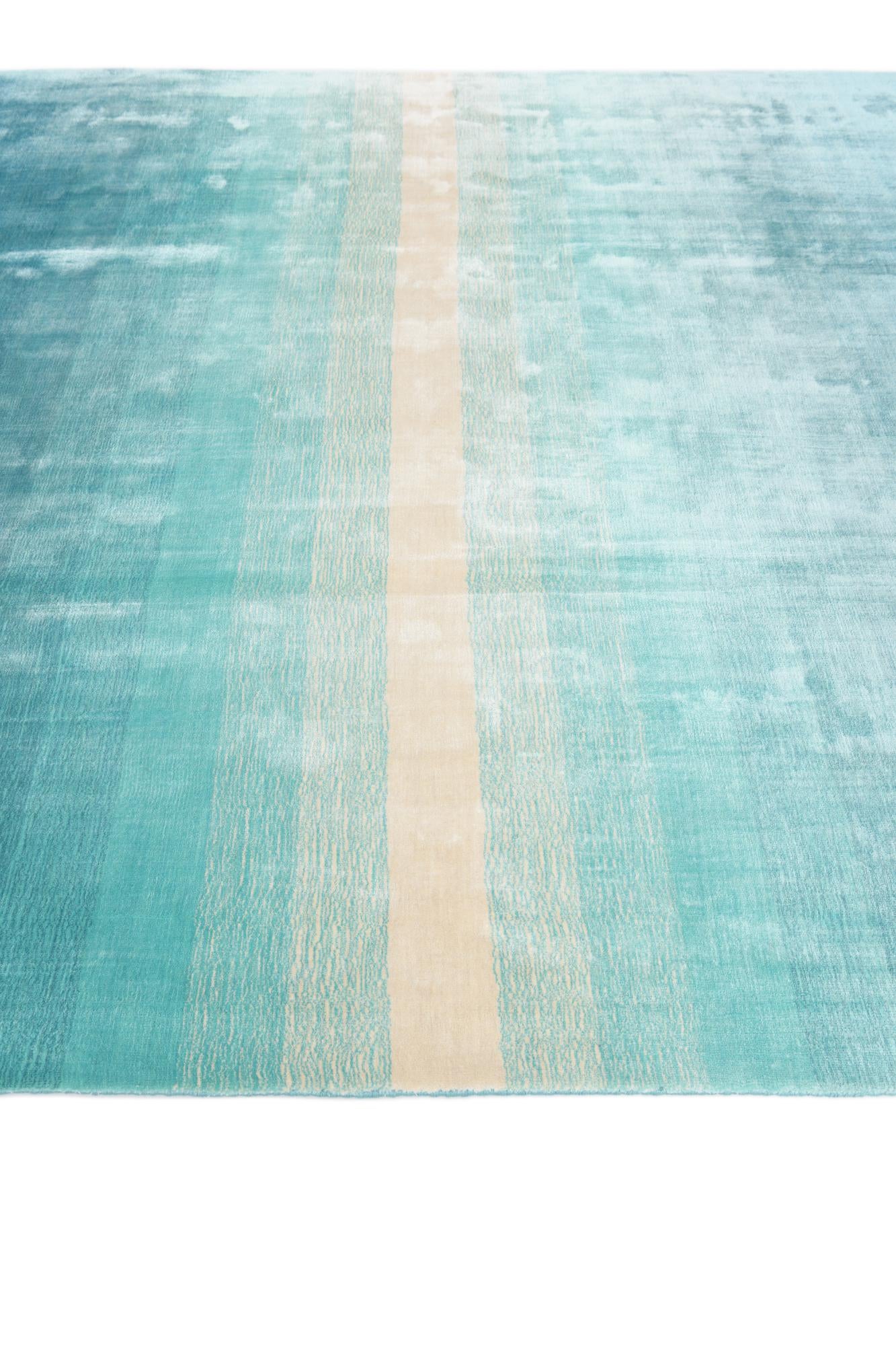 6' 7 x 9' 9 Hand Knotted Darya Wool Rug