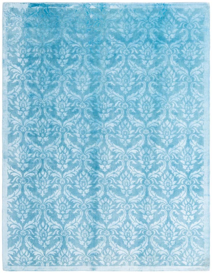 Detail image of 6' 9 x 9' 5 Hand Knotted Darya Wool Rug