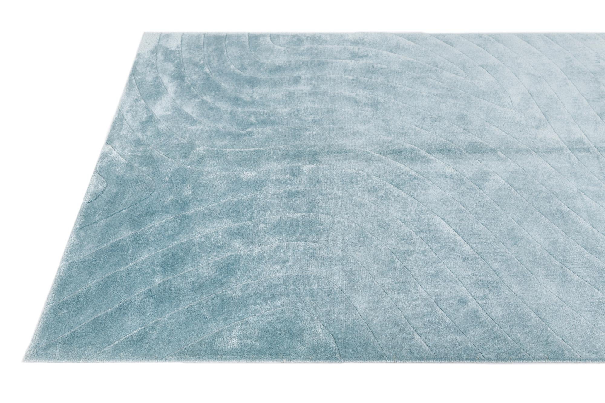 5' 1 x 6' 7 Hand Knotted Darya Wool Rug