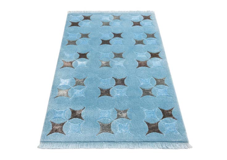Detail image of 2' 10 x 4' 11 Hand Knotted Darya Wool Rug