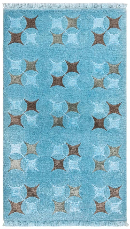 Detail image of 2' 10 x 4' 11 Hand Knotted Darya Wool Rug