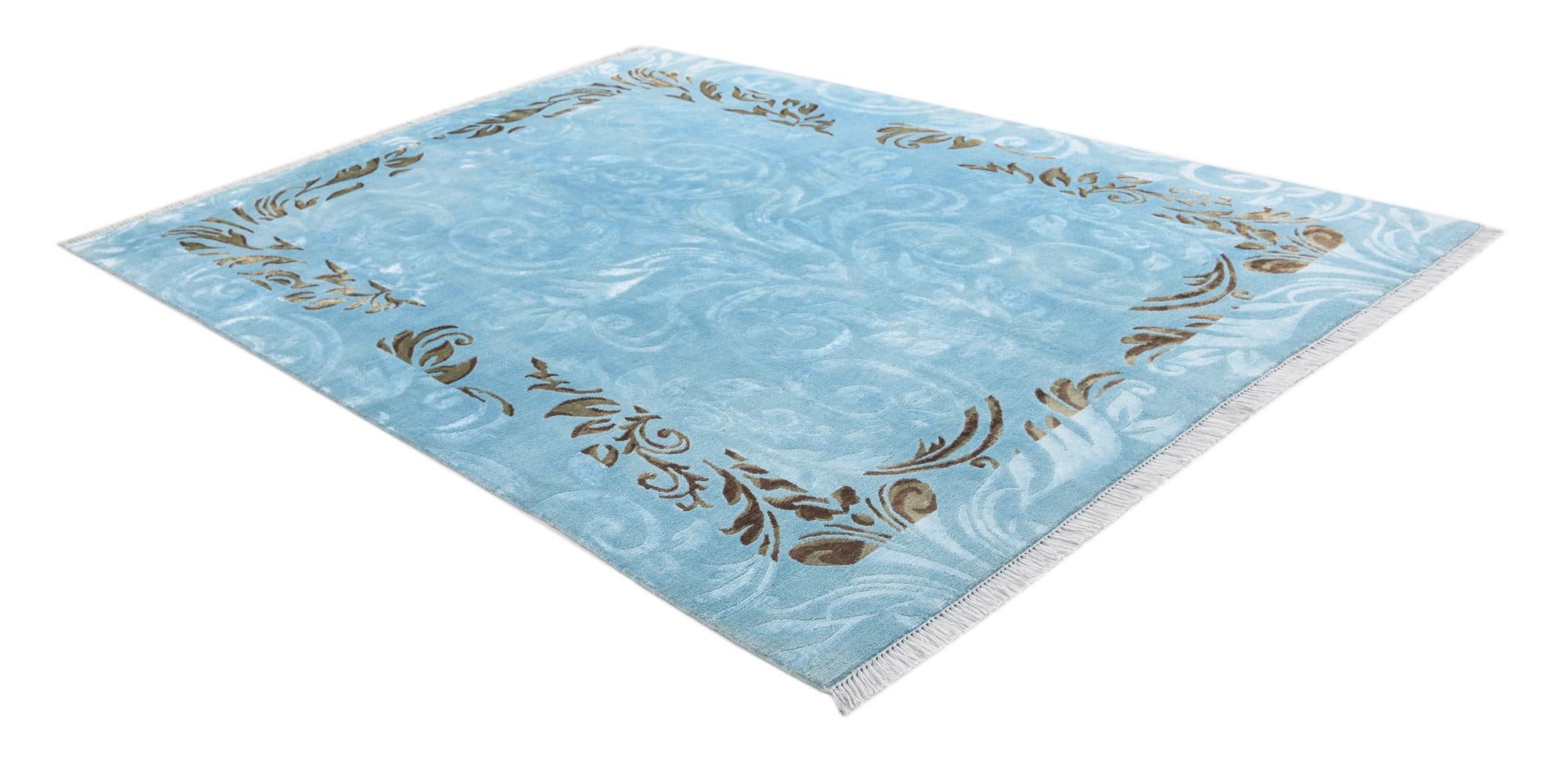 5' 10 x 8' Hand Knotted Darya Wool Rug