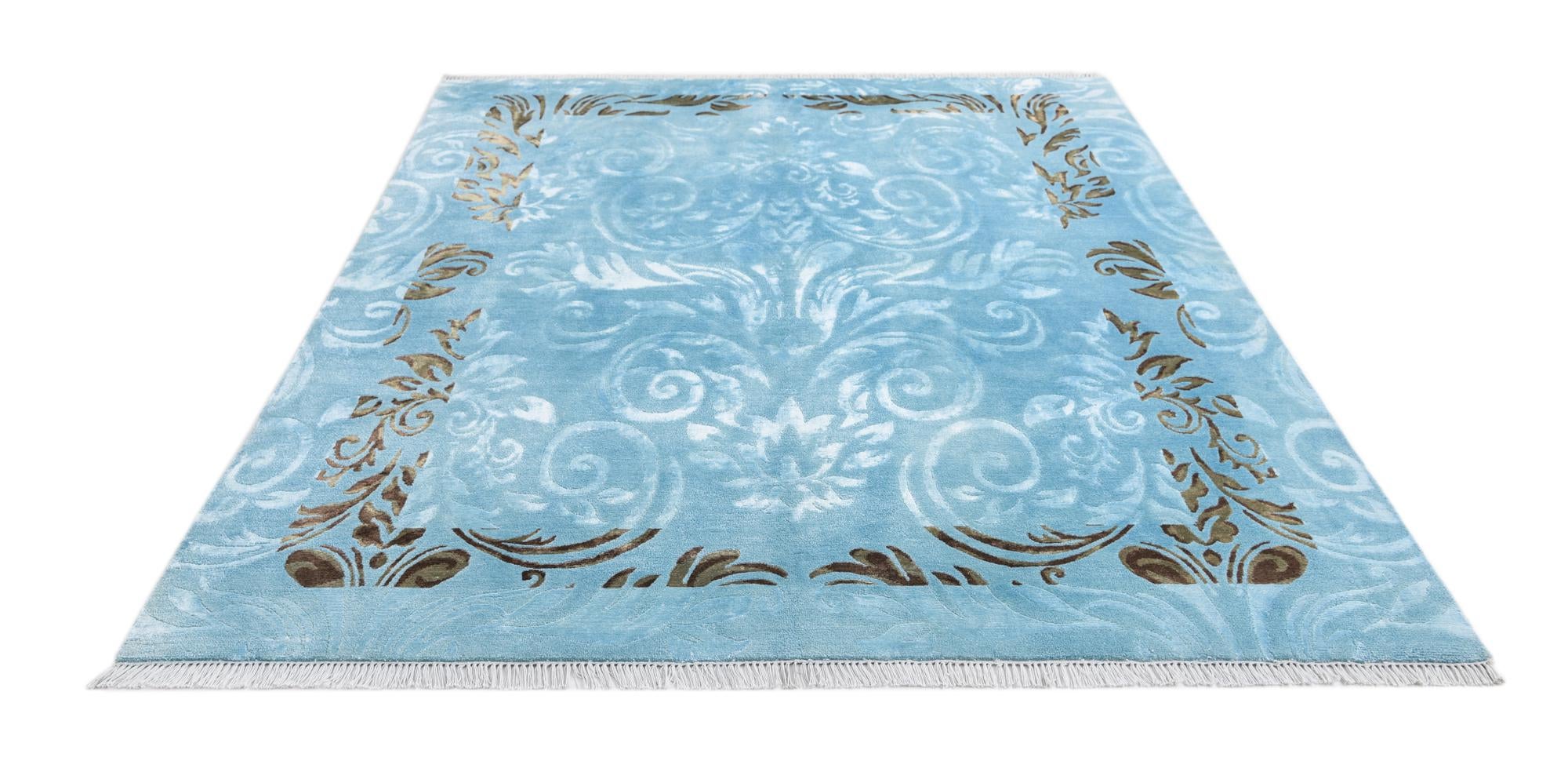 5' 10 x 8' Hand Knotted Darya Wool Rug