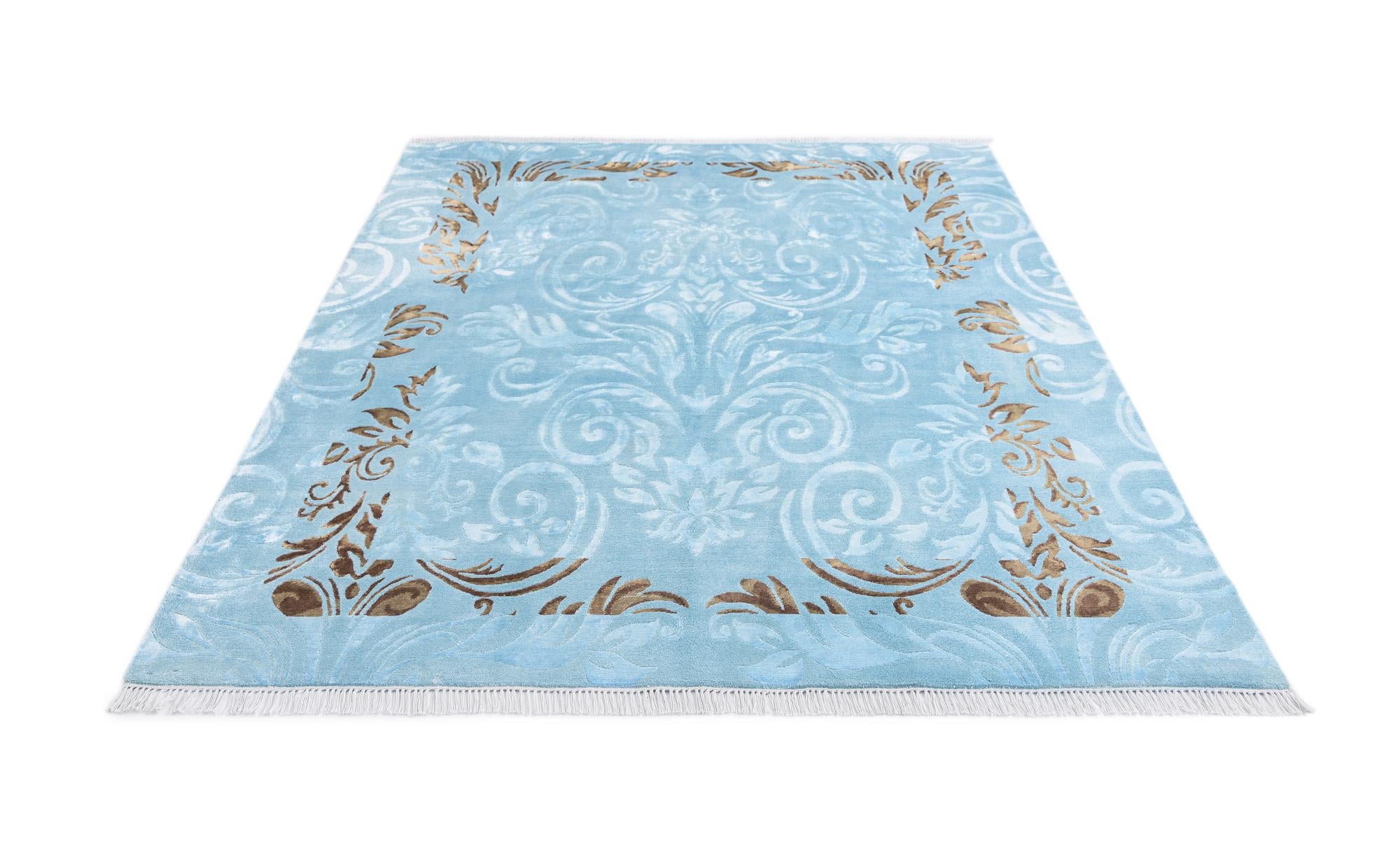 5' 9 x 8' Hand Knotted Darya Wool Rug