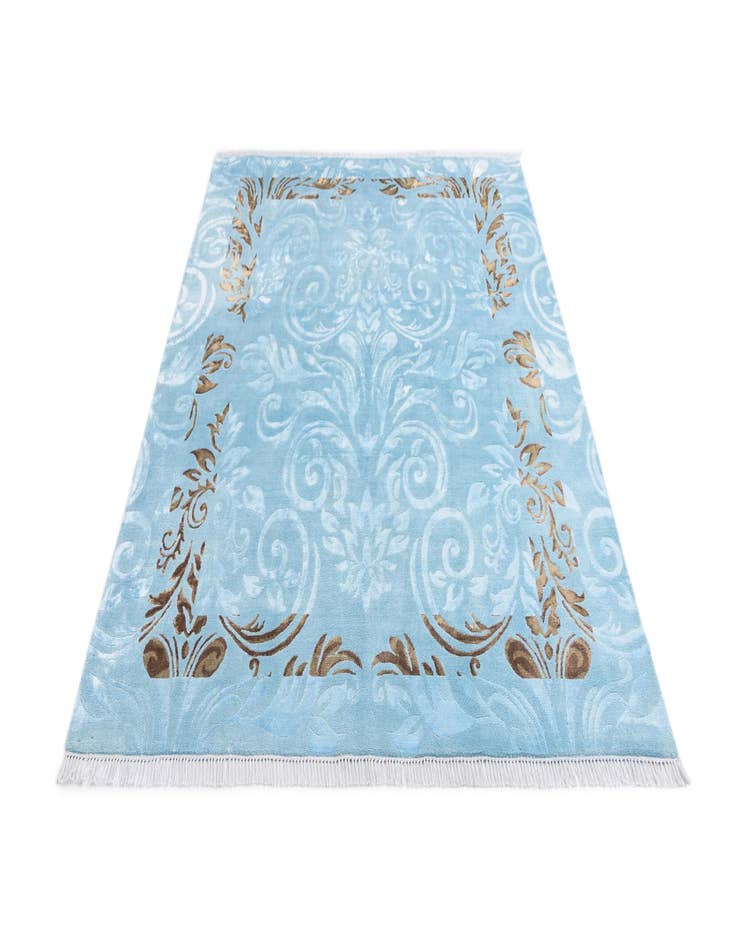 Detail image of 5' 9 x 8' Hand Knotted Darya Wool Rug