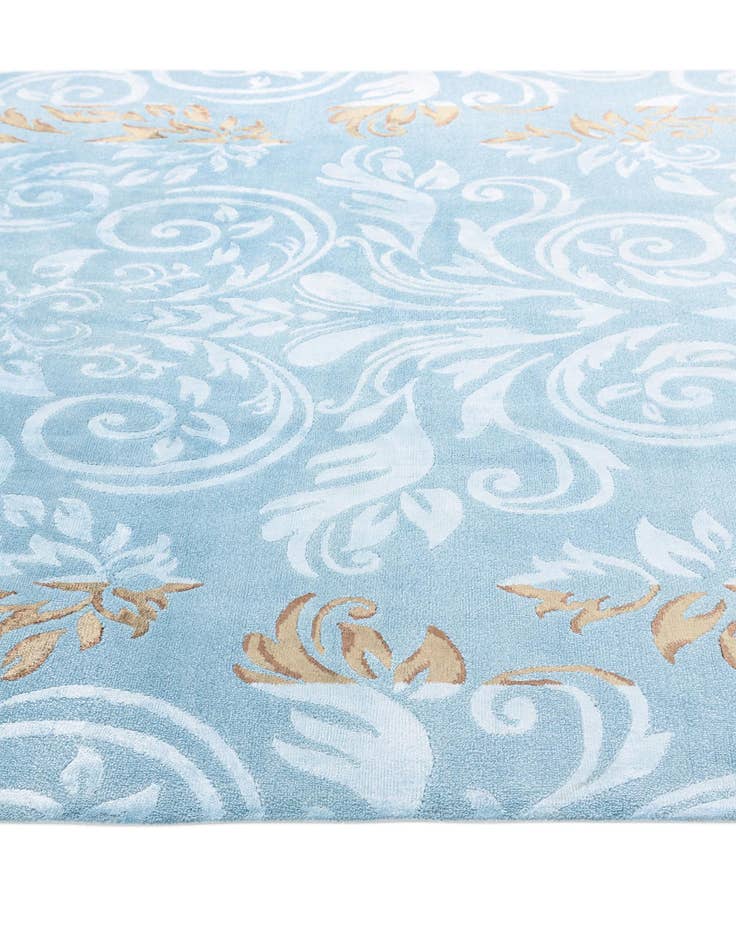 Detail image of 5' 9 x 8'  Hand Knotted Darya Wool Rug