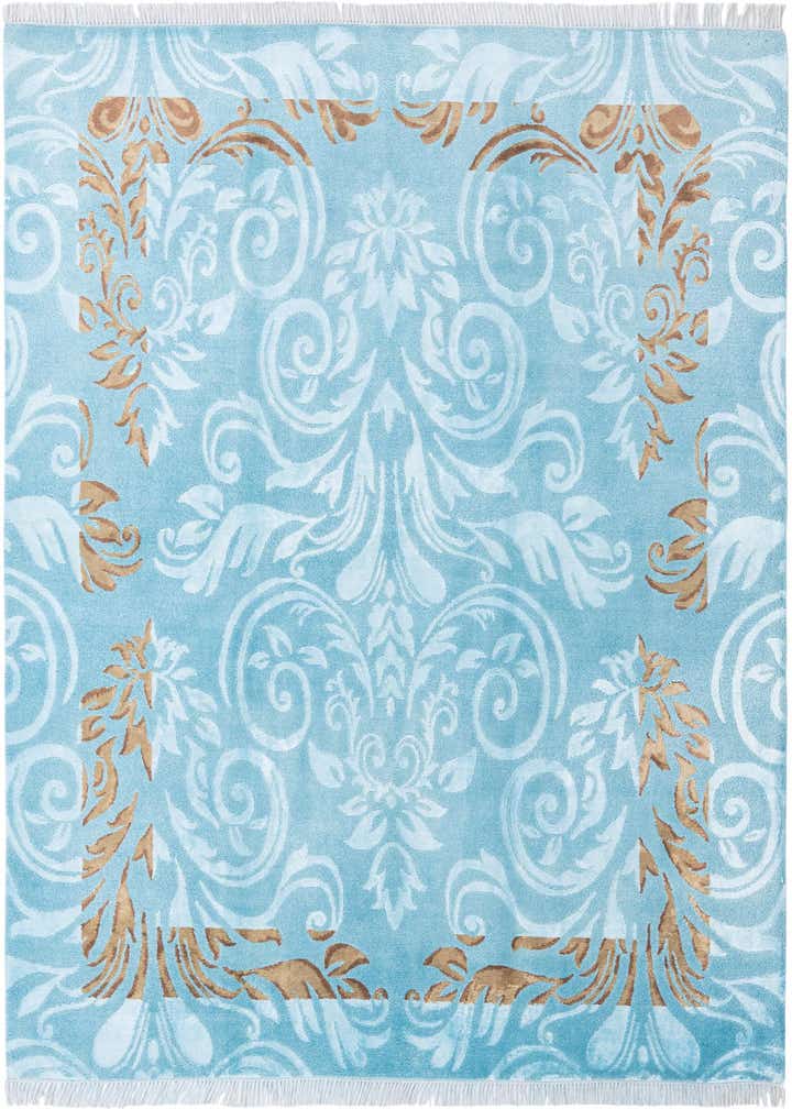 5' 9 x 8' Hand Knotted Darya Wool Rug