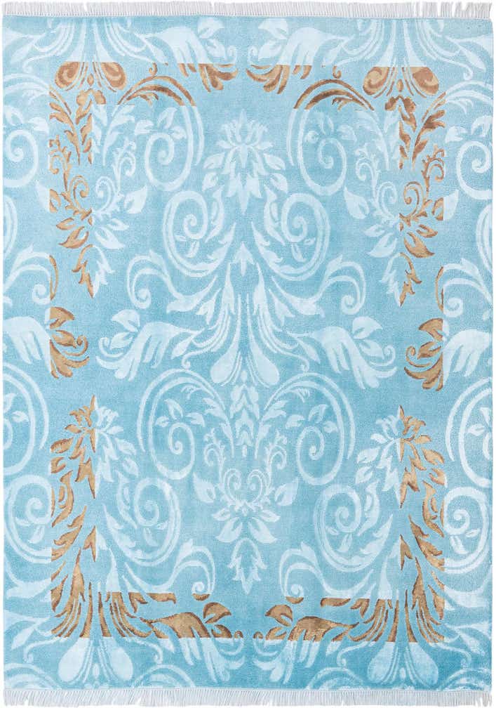 5' 9 x 8' Hand Knotted Darya Wool Rug