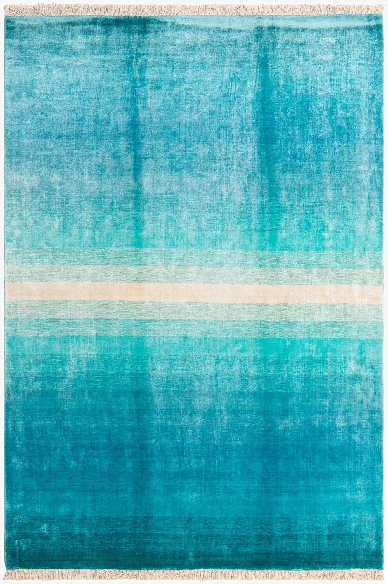 6' 7 x 9' 10  Hand Knotted Darya Wool Rug