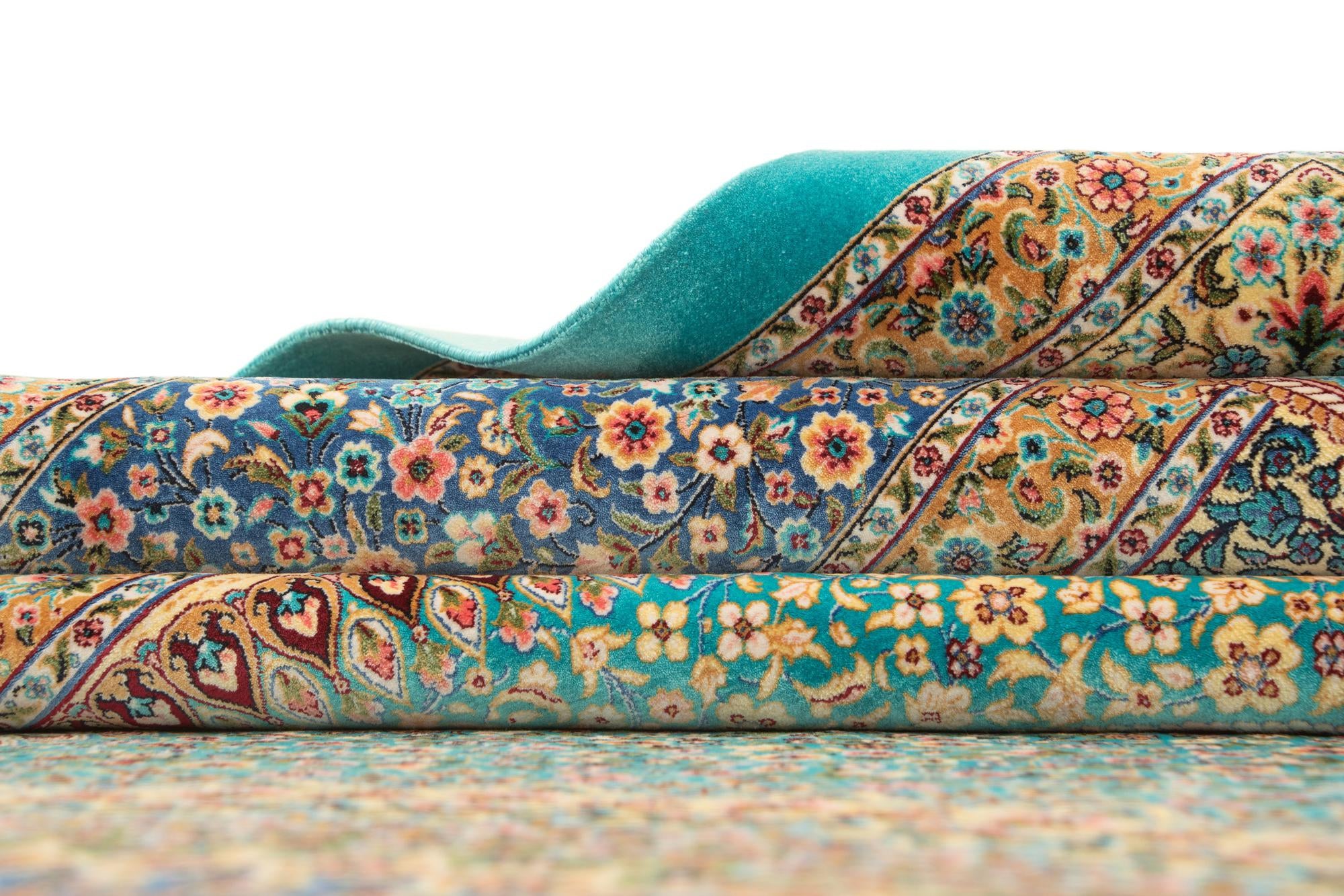 6' 6 x 9' 8 Ghom Design Rug