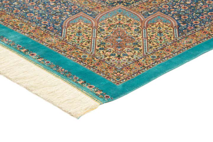 6' 6 x 9' 8 Ghom Design Rug