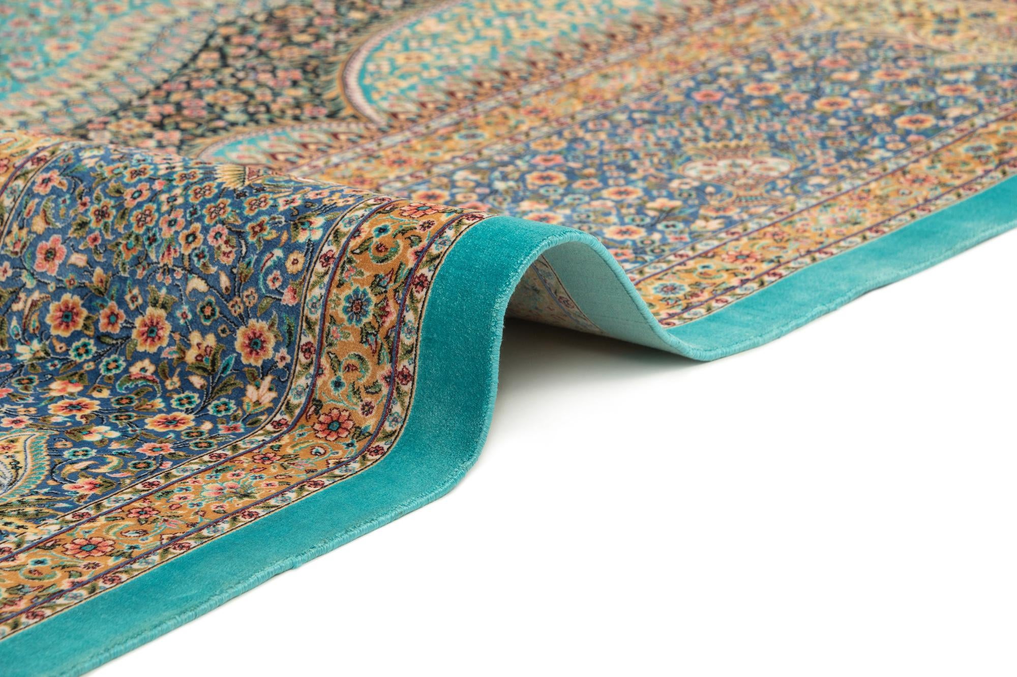 6' 6 x 9' 8 Ghom Design Rug