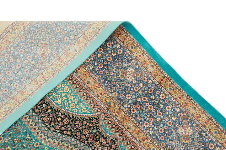 6' 6 x 9' 8 Ghom Design Rug