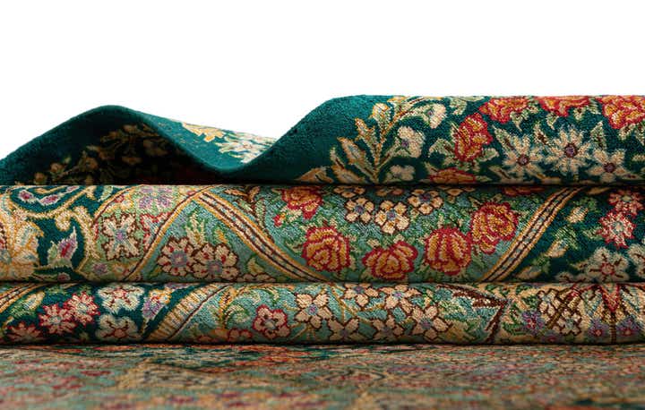 3' 4 x 5' 1 Ghom Silk Rug
