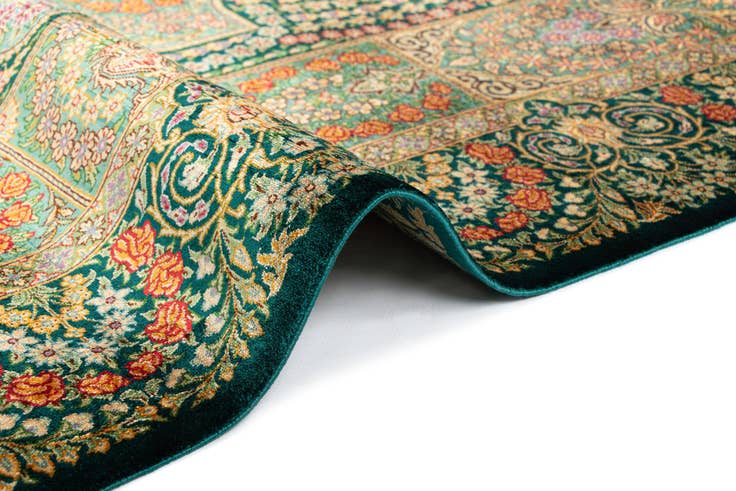 Detail image of 3' 4 x 5' 1 Ghom Silk Rug