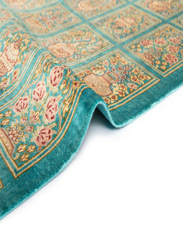 Detail image of 1' 11 x 2' 11 Ghom Silk Rug