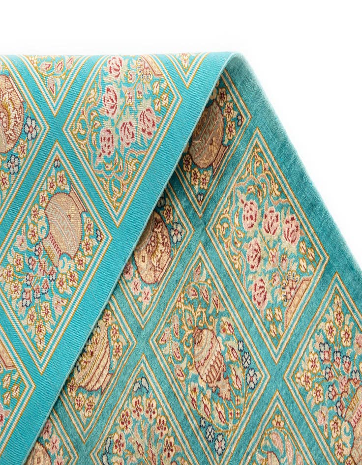 Detail image of 1' 11 x 2' 11 Ghom Silk Rug