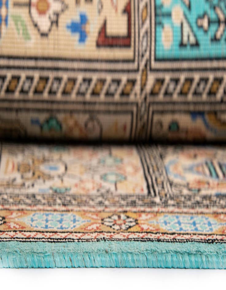 Detail image of 1' 11 x 2' 11 Ghom Silk Rug