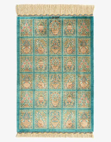 1' 11 x 2' 11 Ghom Silk Rug